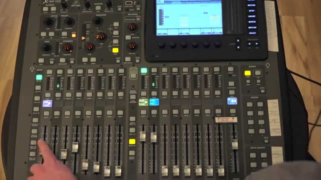 Behringer X32 Kick Drum + Oscillator, PostFader Gate YouTube