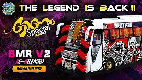 BMR V2 Bus Mod Re-Released | BUSSID Mod Download | Bus Simulator Indonesia 🚍🔥