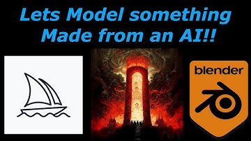 Lets 3D model something from MidJourney AI in Blender!