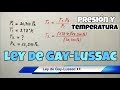 Ley de Gay Lussac (Presión y Temperatura en gases)