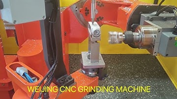 ALUMINUM CASTING FETTLED PERFECTLY BY WEIJING CNC GRINDING MACHINE WITH TWO MILLING TOOLS