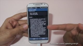 Samsung Galaxy S4 GT-I9500 Octa Core Stability Firmware Software Update OTA screenshot 3