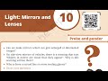 Light : Mirrors and lenses, class 8 science new book chapter 10 complete solution with explanation