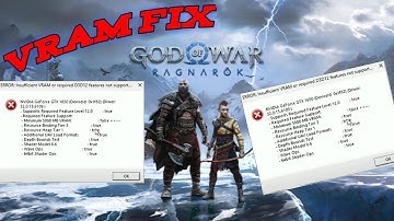 God of War Ragnarok CRASH FIX Insufficient VRAM Error Solution | 3 Steps | VRAM Error Fix |