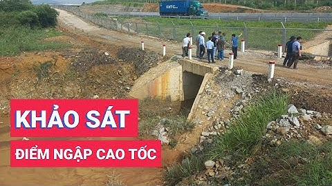 Đoàn chuyên gia đến khảo sát điểm ngập cao tốc Phan Thiết - Dầu Giây