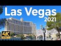 Las Vegas Strip Walking Tour 2021 (4k Ultra HD 60fps)