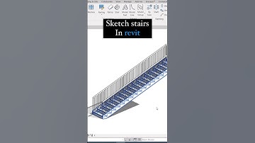 Sketch stairs in revit 😎 #tutorial #shorts