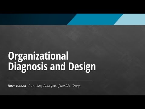 Organizational Diagnosis Design