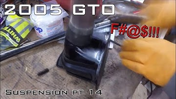 2005 GTO suspension pt 14 differential mount insert, reinstallation of rear components