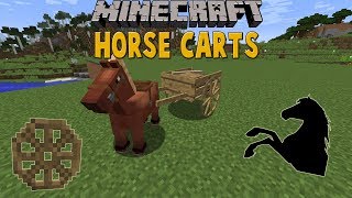 HORSE CARTS || CARRETAS PARA LOS CABALLOS || MINECRAFT 1.12.2