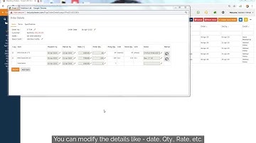 Updating Sales Orders in Genie ERP