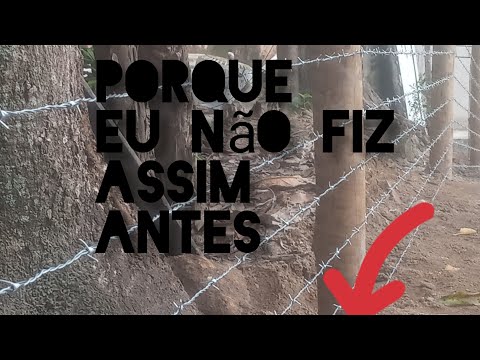 melhor Jeito para fazer Cerca de arame farpado 😯😯😯