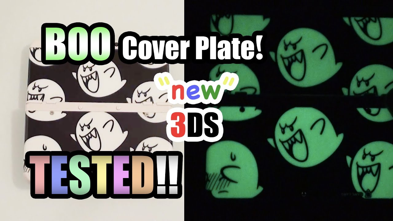 Glow In The Dark BOO Cover Plate TESTED New Nintendo 3DS YouTube