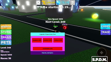 Auto Farm Legend Of Speed Mobile Arceus X /HoopFarm/GemFarm + More /OP Script