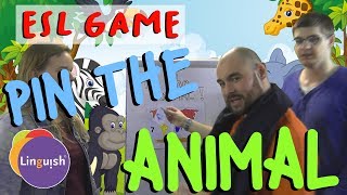 Linguish ESL Games // Pin the animal // LT340