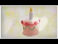 Party cake  amigurumi crocheted toilet paper cover