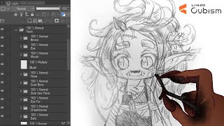how to draw a chibi model for rigging!! || CREATING A LIVE2D MODEL FROM A SKETCH tutorial pt. 1
