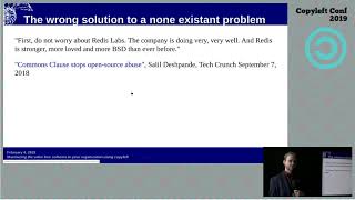 Maximizing free software’s value to your org using copyleft – Marc Jones – CopyleftConf 2019