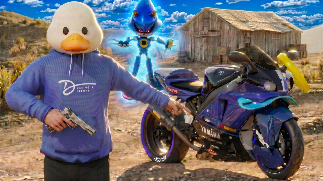 I Stole SONIC'S BIG BIKE and Escape the LOLO GANG sa GTA 5