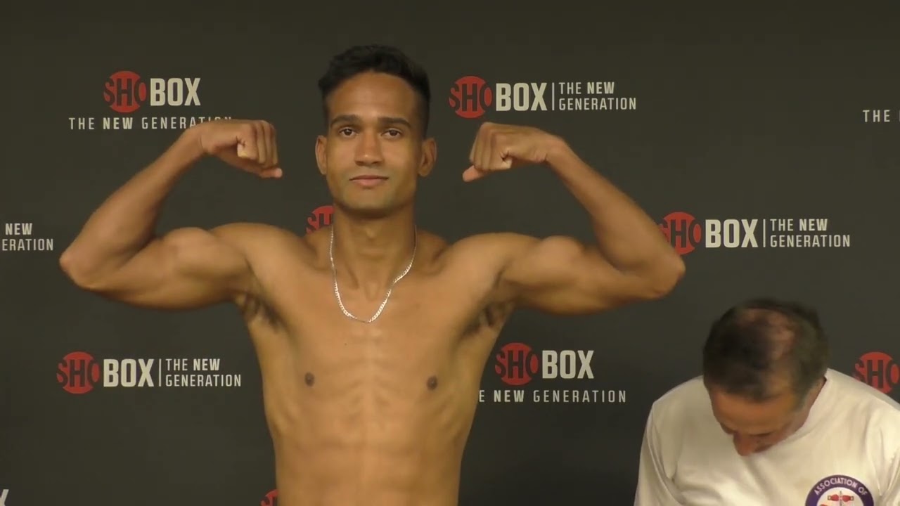 SHOBOX THE NEW GENERATION AND UNDERCARD WEIGH IN (WHITE VS GARCIA)