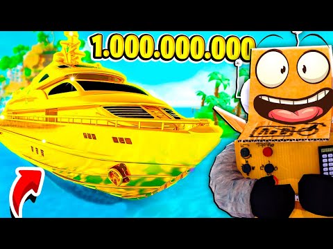 Видео: ЯХТА ЗА 1$ VS 1.000.000.000 в РОБЛОКС ЧЕЛЛЕНДЖ! НУБ и ПРО ВИДЕО ROBLOX Mega Yacht Tycoon