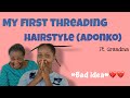 My First Threading Hairstyle (Adonko) | African Threading Hairstyle |