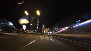 GoPro Hero 4 | Time lapse video at night while driving