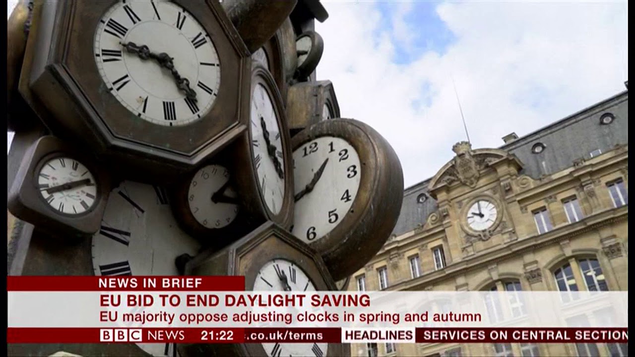 EU bid to end 'Daylight Saving Time' (Europe) BBC News 31st August