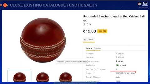 GeM Catalogue Management | Product Catalogue Management on GeM Portal