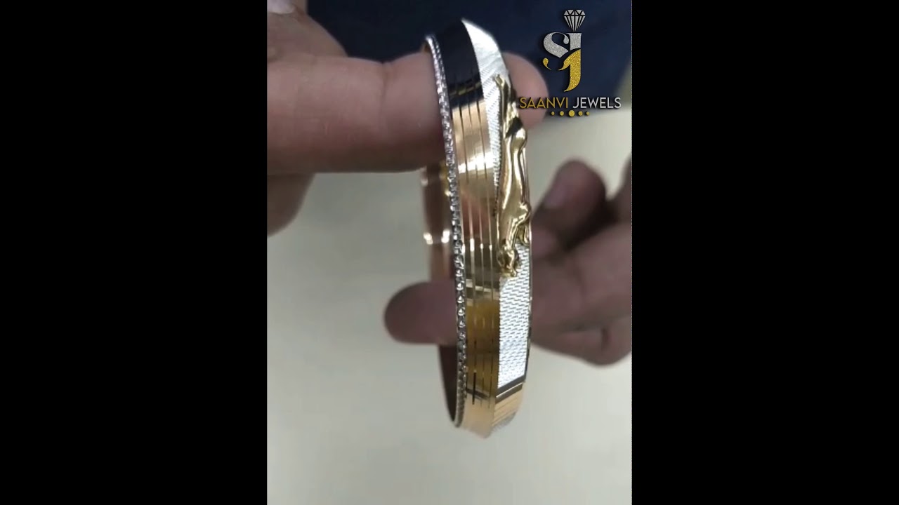 22 KARAT HALLMARKED JAGUAR GOLD KARA FOR MEN’S