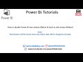 Power Bi New Ribbon Format Bar Enable & Disable