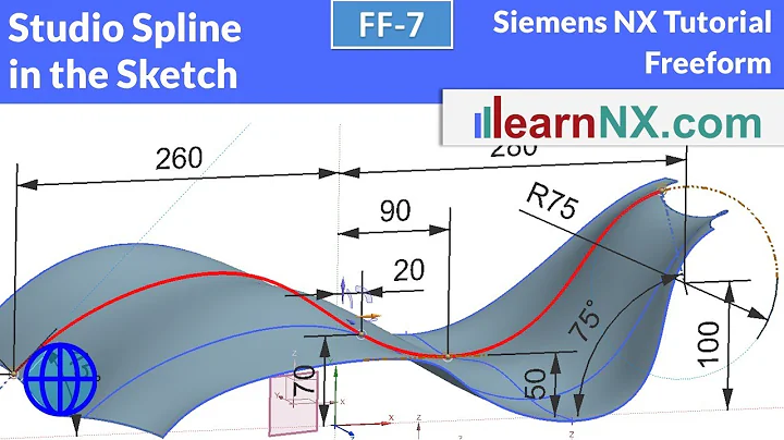 Siemens NX Tutorial | Studio Spline in the sketch
