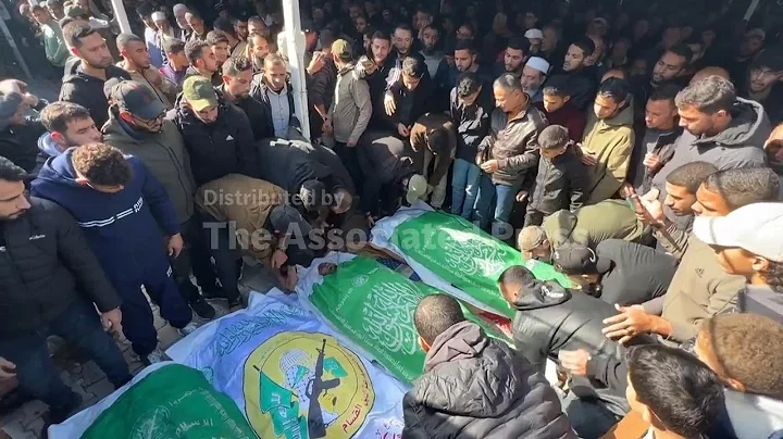Funeral of Hamas fighters after Israel says it killed top commander