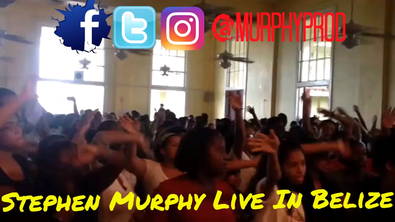 Gospel Reggae Artist Stephen Murphy Performs Live Gospel Reggae Song @ High School Tour In Belize