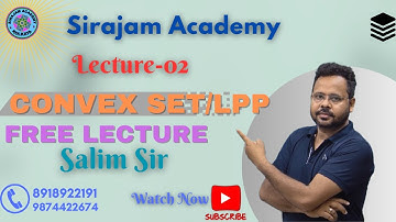 Lecture 2 | Convex Set & Related Theorem