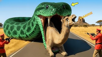 Emergency Rescue Team Saves Exhausted Camel From Giant Python’s Deadly Bite 🐫🐍