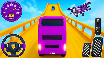Crazy Bus Mega Ramp Impossible Racing - Bus Mega Ramp Impossible Tracks - Android Gameplay #95