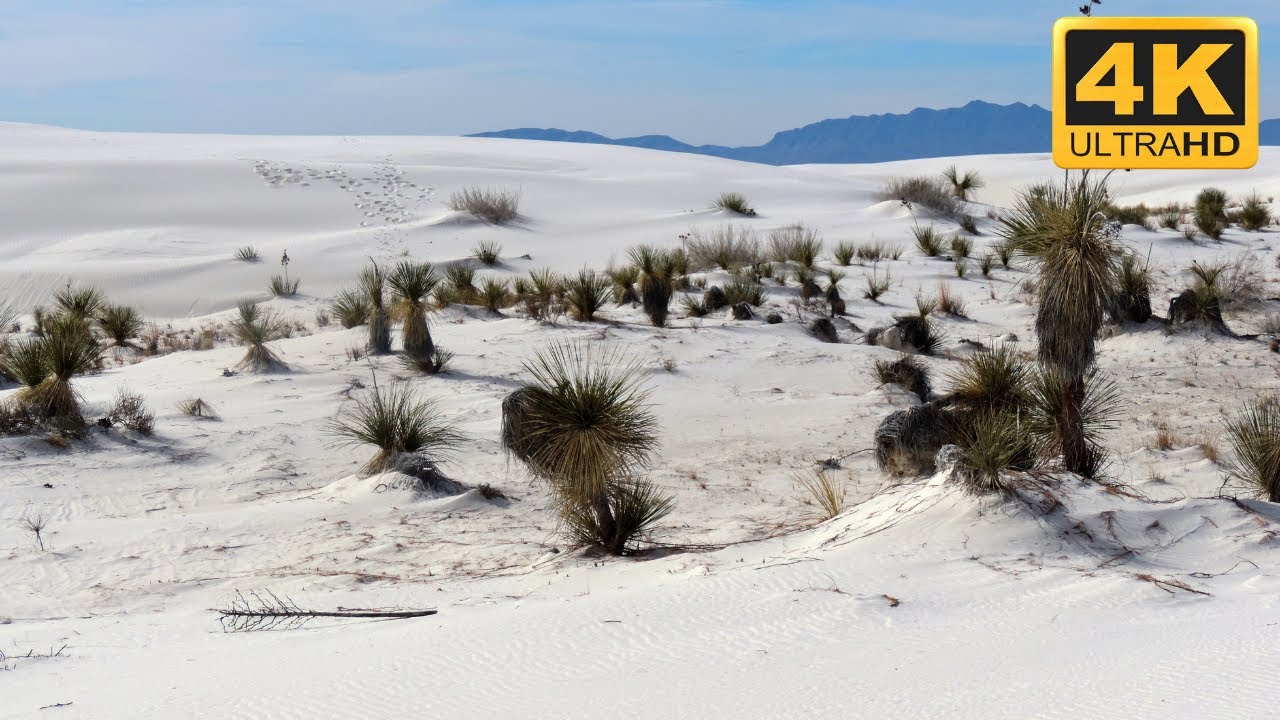 White Sands National Park, New Mexico, USA in 4K | White Sands National Park Drone 4K