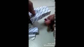 JKampf Slitter Machine. Slit Paper, Chewing Gum Wrapper.
