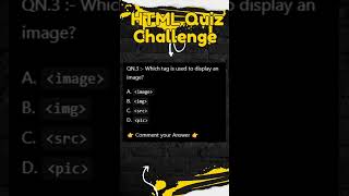 HTML Quiz Challenge 🧠 90% people can't answer #challenge #quiz #shorts