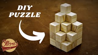 Scrap wood GIFT IDEA // Making a PUZZLE CUBE