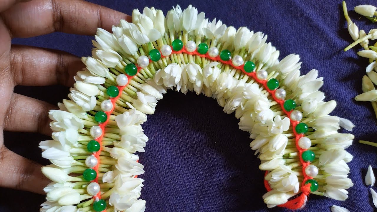 Virajaji flowers garland//How to make simple and beautiful garland
