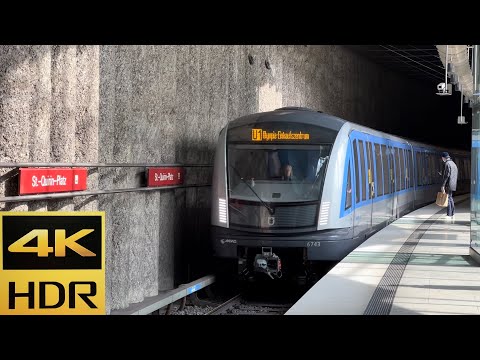 [4K 60fps HDR]U-Bahn München-SIEMENS C2 & C1 trains on U1 line-Shot on iPhone 13 Pro Max