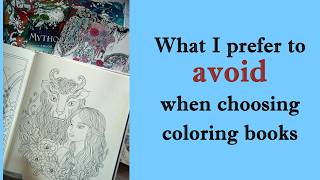 What I prefer to AVOID when choosing coloring books / pictures  #adultcoloringbook #adultcoloring
