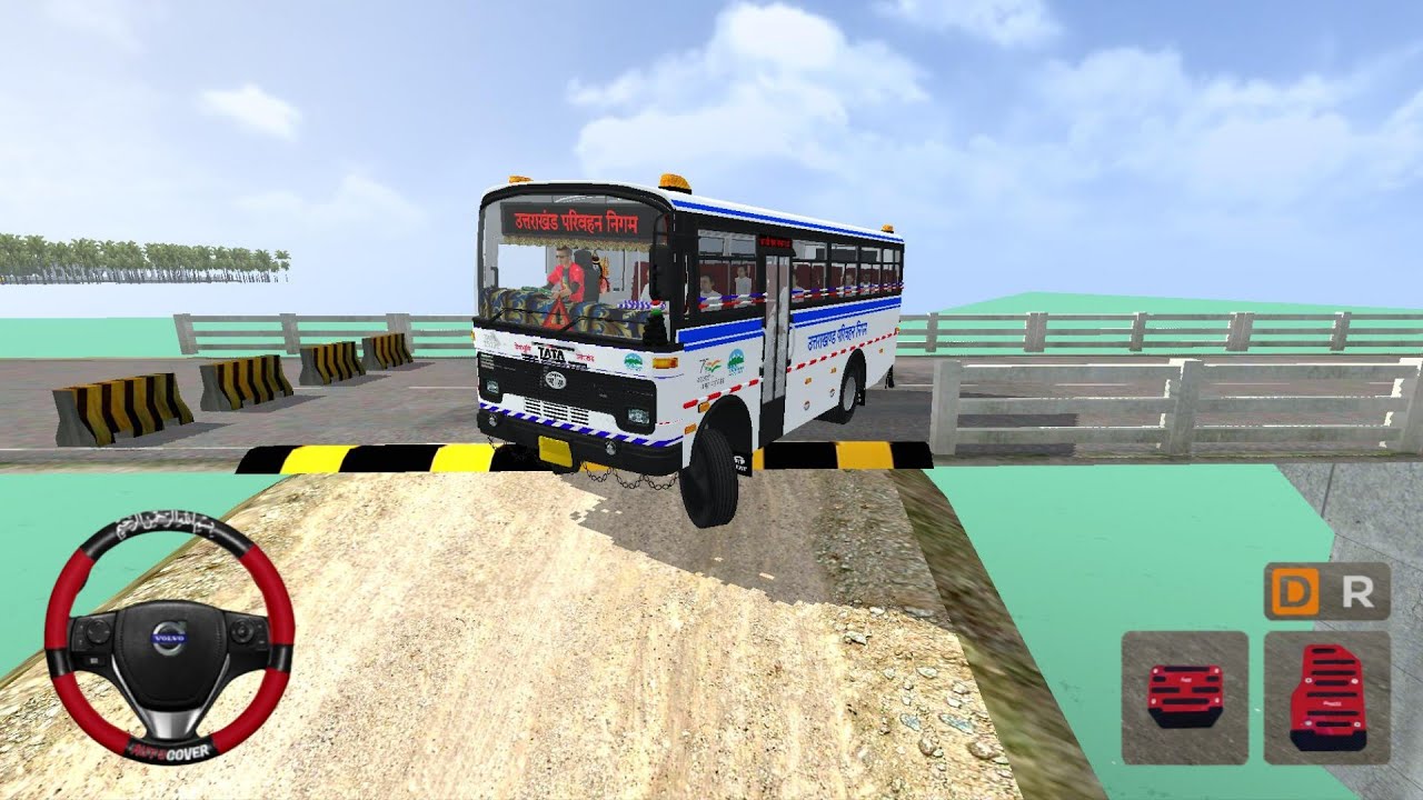Tata Mini Bus Mod Bussid | Indian Traffic Speed Breaker Driving Gameplay 😱 | Bus Simulator Indonesia