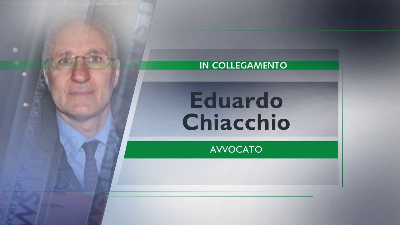 Chiacchio "Bisogna ripartire, altrimenti le guerre legali sono dietro l'angolo" YouTube