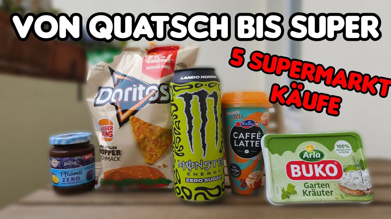 Habe Snacks & Sweets gekauft... 5 Supermarkt Produkte im Schnelltest
