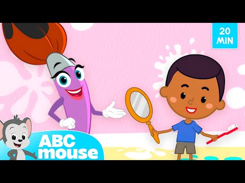 🎨 Violet Helps Joey Get Ready! | Morning Routine For Kids + More | Abcmouse 🪥🧼🐻