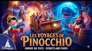 Les Voyages De Pinocchio Onride 8k 2025  Disneyland Paris pinocchios Daring Journey
