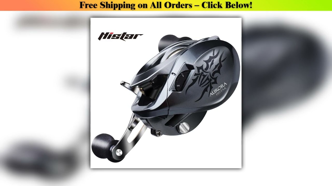 HISTAR Long Casting 7.3:1 High Ratio 8kg Drag Power Metal Rotor Aurora Baitcasting Fishing Reel